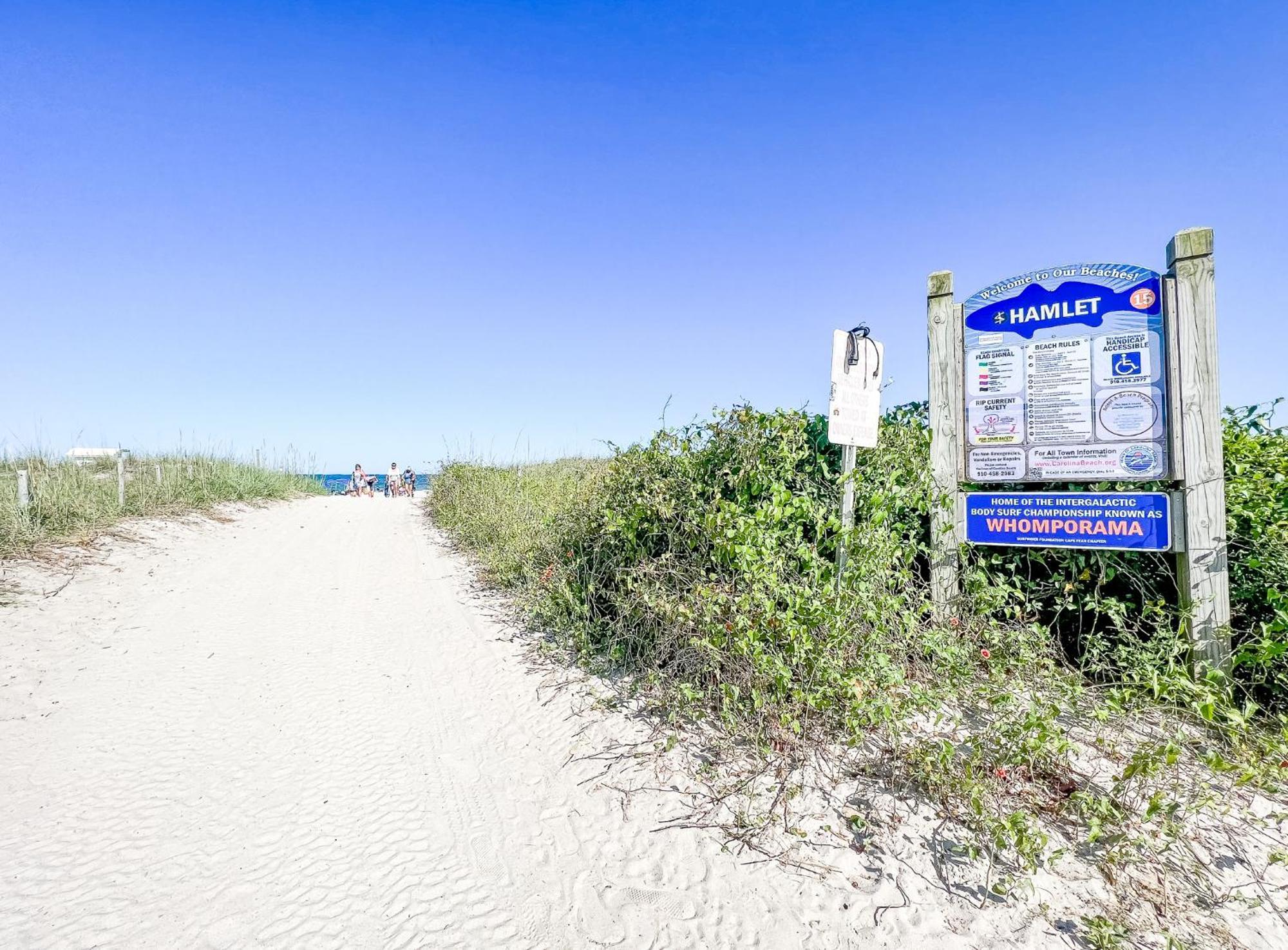 Cozy Beach Condo Sleeps 6 Pool Carolina Beach Exteriör bild
